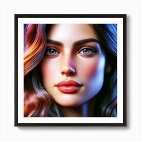 Portrait Of Human Beauty Art Print