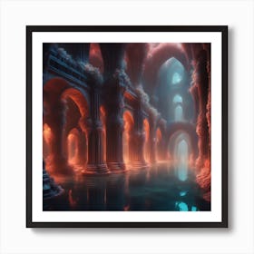 Underwater Palace 7 Art Print