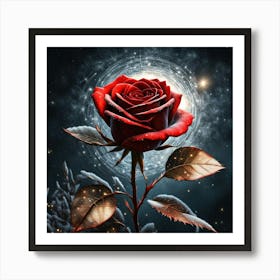 Red Rose Art Print