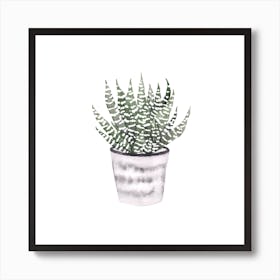 Potted Plant Square Art Print