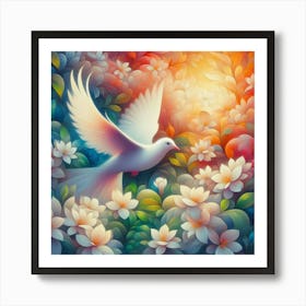 peace bird1 Art Print