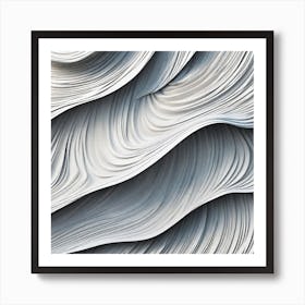 Abstract Wavy Pattern 6 Art Print