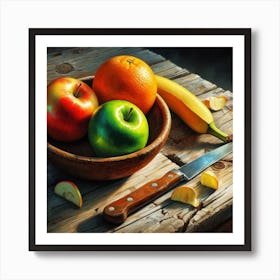 Fruit In A Bowl Art Print