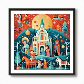 Nativity Scene 9 Art Print