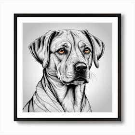 Dog'S Head Art Print