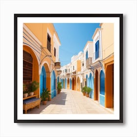 Narrow Alleyway In Morocco Art Print