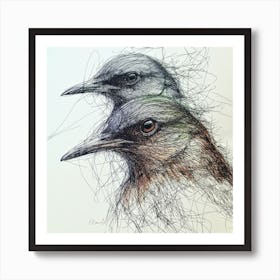 Feathered Majesty - A Celebration of Birds by OLena Art Art Print