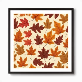 Autumn Leaves 25 Art Print