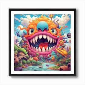 Monster Monster Monster Monster Monster Monster Monster Monster Monster Art Print