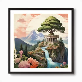 One Tree On The Top Of The Mountain 2 Art Print