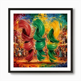 Rich cultural Tapestry And The Whirlwind Of Emotions 1 Art Print