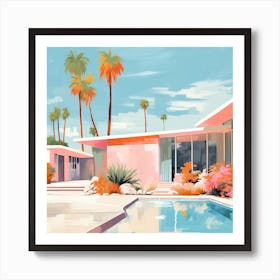 Aidyrose Palm Springs Vintage Architecture Mid Century Modern V 08314b85 268c 4104 B8f0 C55ec9f2a4e7 043807 Art Print