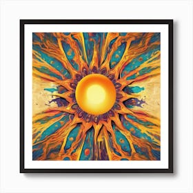 An Abstract Sun One Art 9 Art Print