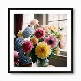 Dahlias 2 Art Print