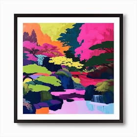 Colourful Gardens Portland Japanese Garden Usa 2 Art Print