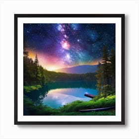 Starry Night Sky 19 Art Print