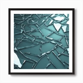 Broken Glass 22 Art Print