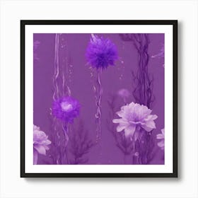 Violet Velvet Bloom Poster