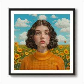 'Dahlia' Art Print