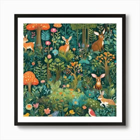 Forest Animals Affiche