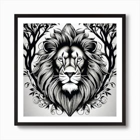 Lion Head 21 Art Print