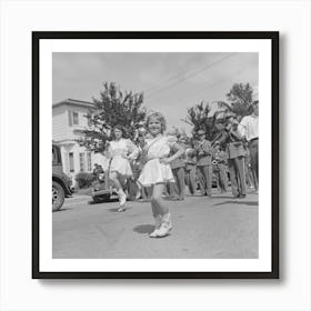 In The Parade Of The Fiesta Of The Holy Ghost,Santa Clara, California By Russell Lee Art Print