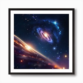 Galaxy In Space 1 Art Print