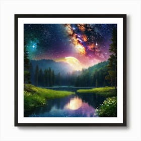 Galaxy Wallpaper 28 Art Print