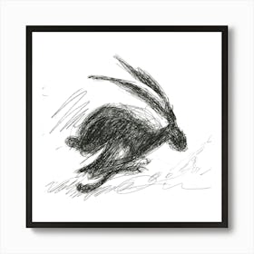 Hare Running 1 Art Print