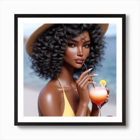 Afro-American Doll Art Print