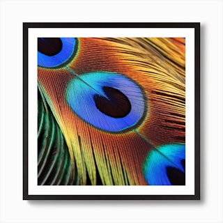 Peacock feather print by Magda Izzard