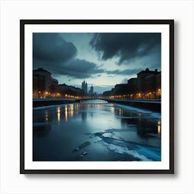 City At Night 3 Art Print