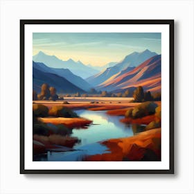 Landscape Painting 162 Art Print