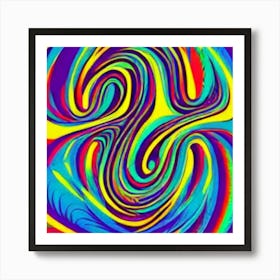 Psychedelic Swirl Art Print