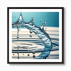 Water Splash 4 Art Print