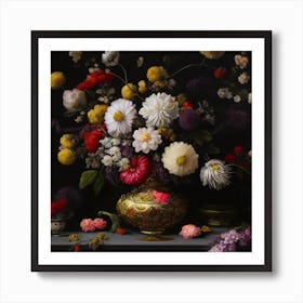 Vase Of Flowers Art Print