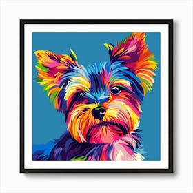 Yorkie Popart Art Print