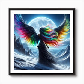 Rainbow Angel Art Print