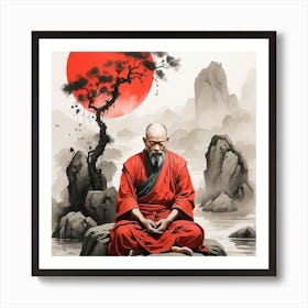 Buddha In Meditation Art Print