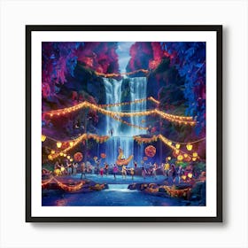 Hawaiian Nightlife Art Print