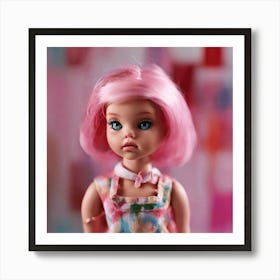 Pink Barbie Doll Art Print