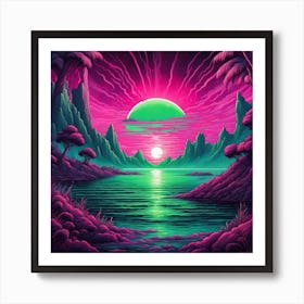 Alien Landscape Art Print