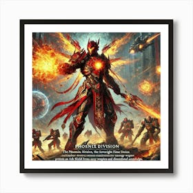 A Depiction Of The Phoenix Division, Elemental War Art Print