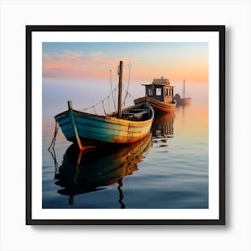 Boats Fine Art Posters By Csaba Fikker For Ai Art Depot 18 Art Print