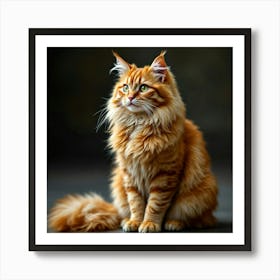 Orange Tabby Cat Art Print