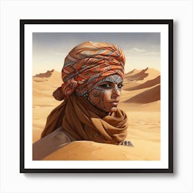 Saharan Woman Art Print