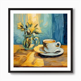 Coffee And Flowers Art Print