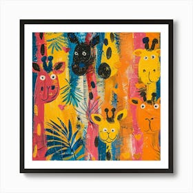 Giraffes 1 Art Print