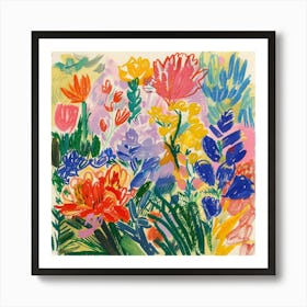 Floral Painting Matisse Style 8 Art Print