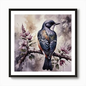 Bird On A Branch 1 Art Print